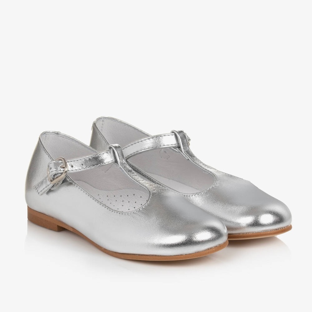 Beatrice and George Leather T-Bar Shoes NEW